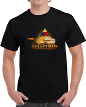 Load image into Gallery viewer, Army - 2nd Armored Division  - M1a1 Tank  - Hell On Wheels W Fire X 300 Classic T Shirt, Crewneck Sweatshirt, Hoodie, Long Sleeve
