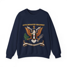 Load image into Gallery viewer, Crewneck Sweatshirt - 60th Infantry Regiment COA with Eagle with Text - 3D - Enhanced X 300

