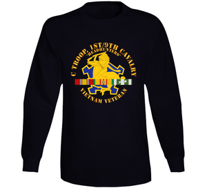 C Troop, 1st-9th Cavalry - Headhunters - Vietnam Vet W 1966-1967 Vn Sv Svc Classic T Shirt, Crewneck Sweatshirt, Hoodie, Long Sleeve