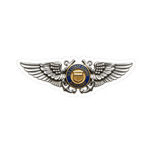 Load image into Gallery viewer, Kiss-Cut Stickers - USCG - Aviator Badge - Auxiliary wo txt - 3D - Enhanced
