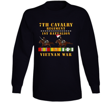 Load image into Gallery viewer, Army - 1st Battalion,  7th Cavalry Regiment - Vietnam War Wt 2 Cav Riders And Vn Svc X 300 Classic T Shirt, Crewneck Sweatshirt, Hoodie, Long Sleeve
