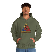 Load image into Gallery viewer, Hoodie – SSI - 761st Tank Battalion SSI w Name Tape - 3D Enhanced
