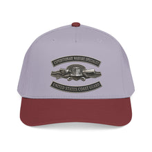 Load image into Gallery viewer, Mid Profile Baseball Cap - USCG - Expeditionary Warfare Specialist w txt - 3D - Enhanced
