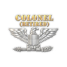 Load image into Gallery viewer, Kiss-Cut Stickers - Colonel - Retired - 3D - Enhanced
