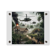 Load image into Gallery viewer, Acrylic Wall Art Panel - Vietnam Village Helicopter Assault
