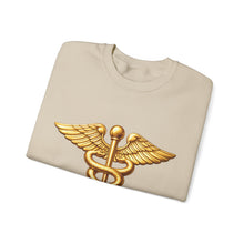 Load image into Gallery viewer, Crewneck Sweatshirt - Army Medical Corps Branch Insignia - 3D - Enhanced
