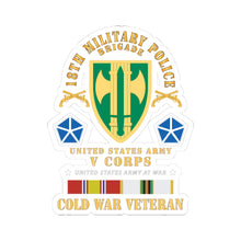 Load image into Gallery viewer, Kiss-Cut Stickers - Army - 18th MP Brigade - V Corps-  COLD SVC X 300
