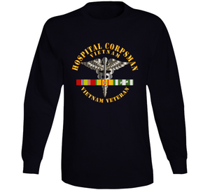 Navy - Hospital Corpsman W Vietnam Svc Ribbons X 300 Classic T Shirt, Crewneck Sweatshirt, Hoodie, Long Sleeve