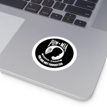 Load image into Gallery viewer, Round Stickers, Indoor\Outdoor POW/MIA Stickers POWS Never Have a Nice Day
