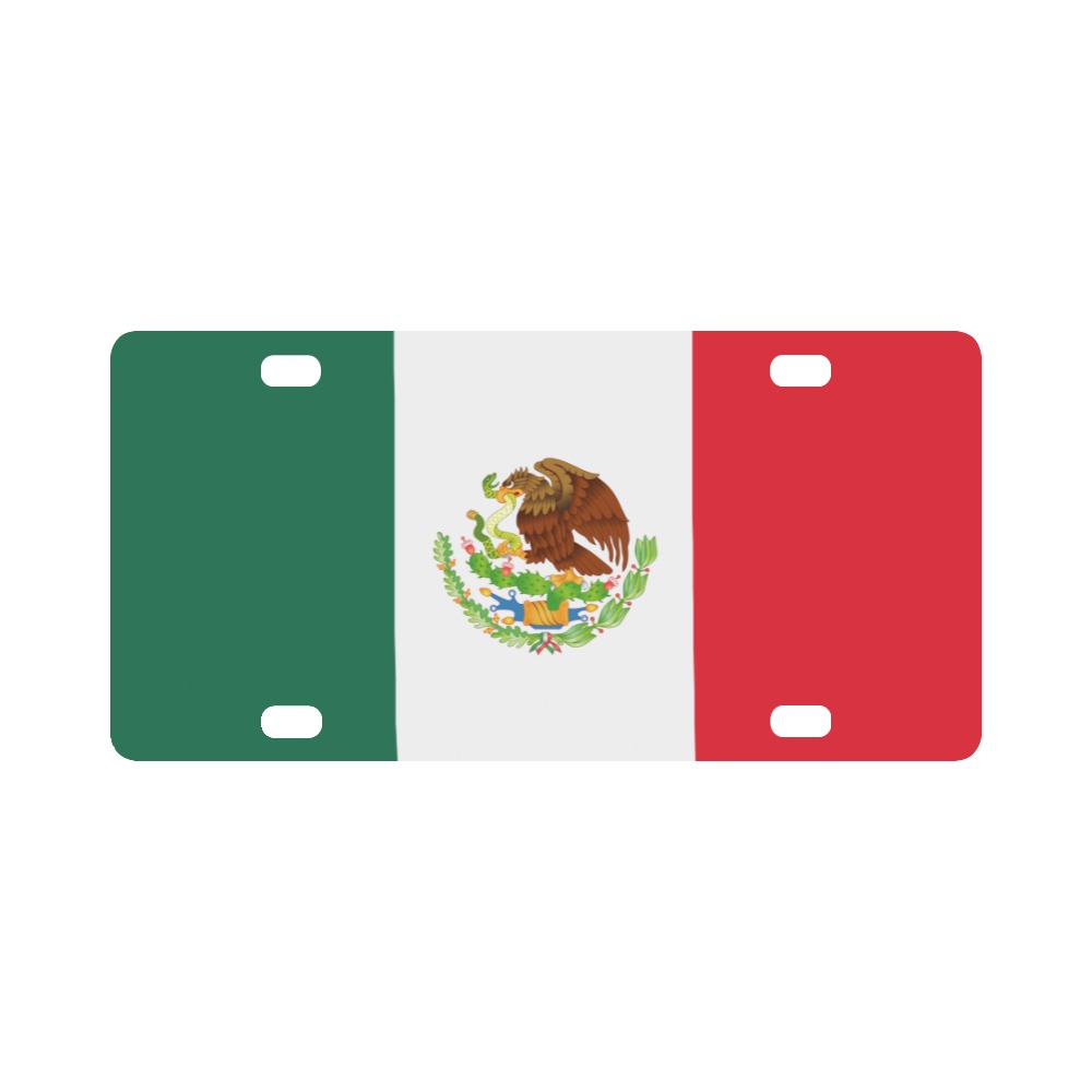 Flag - Flag of Mexico No Txt wo DS X 300 Classic License Plate