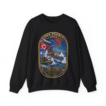 Load image into Gallery viewer, Crewneck Sweatshirt - USS Pueblo Attack-Defense Commemorative Patch
