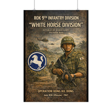 Load image into Gallery viewer, Posters - Korea  - 9th Division - White Horse Division - Korea in Vietnam
