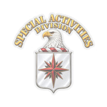 Load image into Gallery viewer, Kiss-Cut Stickers - Special Activities Division - COA - Central Intelligence Agency - 3D - Enhanced
