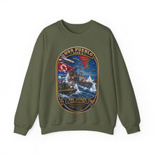 Load image into Gallery viewer, Crewneck Sweatshirt - USS Pueblo Attack-Defense Commemorative Patch
