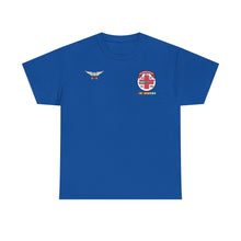 Load image into Gallery viewer, T-Shirt — - 57th Medical Detachment "Original Dustoff" with Aviator Wings, Air Medal w Number 33 and Vietnam Service
