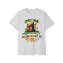 Load image into Gallery viewer, Unisex Ultra Cotton Tee - Army - Sentry Dog - 212th Military Police Company - Dog Fire w Br - Ribbon Vietnam War Veteran w VN SVC X 300
