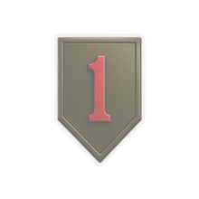 Load image into Gallery viewer, Kiss-Cut Stickers - Army - SSI - 1st Infantry Division wo txt - 3D - Enhanced
