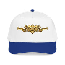 Load image into Gallery viewer, Mid Profile Baseball Cap - USCG - Cutterman - Officer wo txt - 3D - Enhanced
