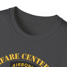 Load image into Gallery viewer, Unisex Ultra Cotton Tee - JFK Special Warfare Center - School SSI w Branch - Veteran wo Backgrnd
