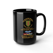 Load image into Gallery viewer, Black Mug (11oz/15oz) - Army - 1st Infantry Division - 2nd Bn, 28th Inf Regiment - Vietnam War
