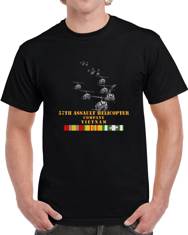 Army - 57th Assault Helicopter Co W Vn Svc X 300 Classic T Shirt, Crewneck Sweatshirt, Hoodie, Long Sleeve