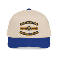 Load image into Gallery viewer, Mid Profile Baseball Cap - USCG - Marine Safety - Auxiliary w txt - 3D - Enhanced
