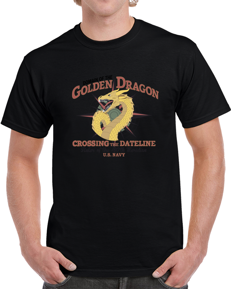 Navy - Domain Of The Golden Dragon Wo Txt X 300 Classic T Shirt, Crewneck Sweatshirt, Hoodie, Long Sleeve