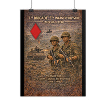 Load image into Gallery viewer, Rolled Posters - 5th Infantry Division - Vietnam War 1st Brigade in Quang Tri
