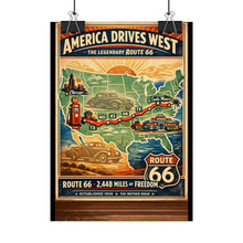 Load image into Gallery viewer, Posters - Route 66 - America Drives West
