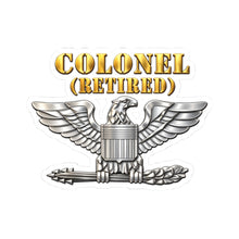 Load image into Gallery viewer, Kiss-Cut Stickers - Colonel - Retired - 3D - Enhanced
