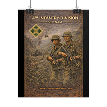 Load image into Gallery viewer, Rolled Posters - 4th Infantry Division in Vietnam 1966-1970
