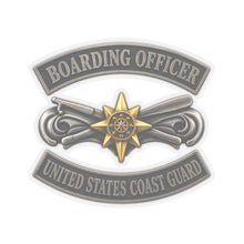 Load image into Gallery viewer, Kiss-Cut Stickers - USCG - Boarding Officer w txt - 3D - Enhanced
