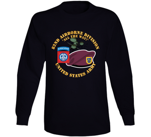 Army - 82nd Airborne Div - Beret - Mass Tac - Maroon  - 504th Infantry Regiment Classic T Shirt, Crewneck Sweatshirt, Hoodie, Long Sleeve