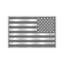 Load image into Gallery viewer, Kiss-Cut Black and White United States Flag 3D Enhanced Sticker
