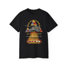 Load image into Gallery viewer, Unisex Ultra Cotton Tee - Army - Cold War Vet -  3rd Armored Division  - Gelnhausen, Germany - M60A3 Tank  - Spearhead w Fire - 1982-1984 w DUI - COLD X 300
