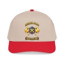 Load image into Gallery viewer, Mid Profile Baseball Cap - Army - Chemical Corps - 3D - Enhanced
