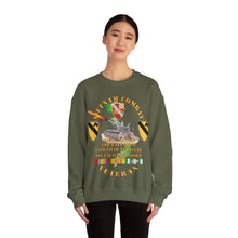 Load image into Gallery viewer, Crewneck Sweatshirt – Army - Charlie Battery.2nd Battalion,17th Field Artillery - w  1st Cavalry Div - M110 8in SP - Vietnam Vet w VN SVC X 300
