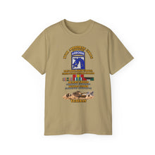 Load image into Gallery viewer, Unisex Ultra Cotton Tee - XVIII Airborne Corps Desert Storm Ribbons - with Scene - 3D - Transparent
