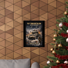 Load image into Gallery viewer, Matte Poster - 761st Tank Battalion in action  - Honoring the 761st Tank Battalion
