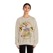 Load image into Gallery viewer, Crewneck Sweatshirt – Army - Charlie Battery.2nd Battalion,17th Field Artillery - w  1st Cavalry Div - M110 8in SP - Vietnam Vet w VN SVC X 300
