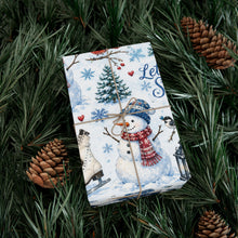 Load image into Gallery viewer, Gift Wrap Paper — Watercolor Winter Wonderland
