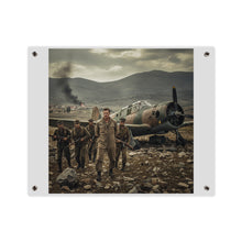 Load image into Gallery viewer, Acrylic Wall Art Panel - U.S. Air Force officer - Captured, KIA, Communist Guerrillas - AT-6 Shotdown - Cold War

