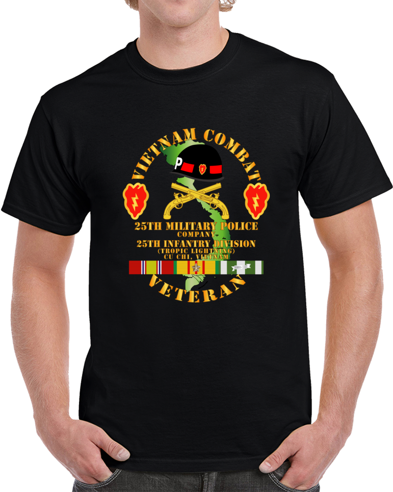 Army - Vietnam Combat Veteran W 25th Military Police Co W 25th Id X 300 Classic T Shirt, Crewneck Sweatshirt, Hoodie, Long Sleeve