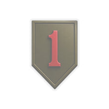 Load image into Gallery viewer, Kiss-Cut Stickers - Army - SSI - 1st Infantry Division wo txt - 3D - Enhanced
