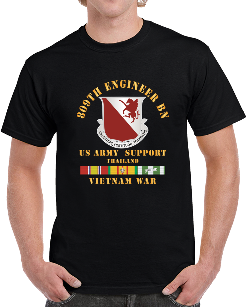 Army - 809th Engineer Bn - Thailand W Vn Svc X 300 Classic T Shirt, Crewneck Sweatshirt, Hoodie, Long Sleeve