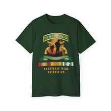 Load image into Gallery viewer, Unisex Ultra Cotton Tee - Army - Sentry Dog - 212th Military Police Company - Dog Fire w Br - Ribbon Vietnam War Veteran w VN SVC X 300
