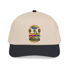Load image into Gallery viewer, Mid Profile Baseball Cap - Vietnam Combat Veteran - 2nd Bn, 28th Inf 1st Inf Div - VN SVC w bronze star w OLC - 4 Stars w Battle Scene - 3D - Transparent
