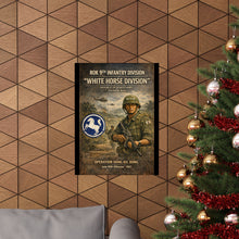 Load image into Gallery viewer, Matte Poster - Korea  - 9th Division - White Horse Division - Korea in Vietnam
