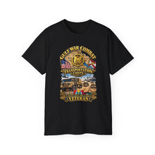 Load image into Gallery viewer, Unisex Ultra Cotton Tee - Army - Gulf War Combat Vet  - Transportation Corps - 3D - Enhanced
