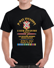 Load image into Gallery viewer, Army - 116th Infantry Regt - 1st Id - D Day W Follow Me W Svc Classic T Shirt, Crewneck Sweatshirt, Hoodie, Long Sleeve
